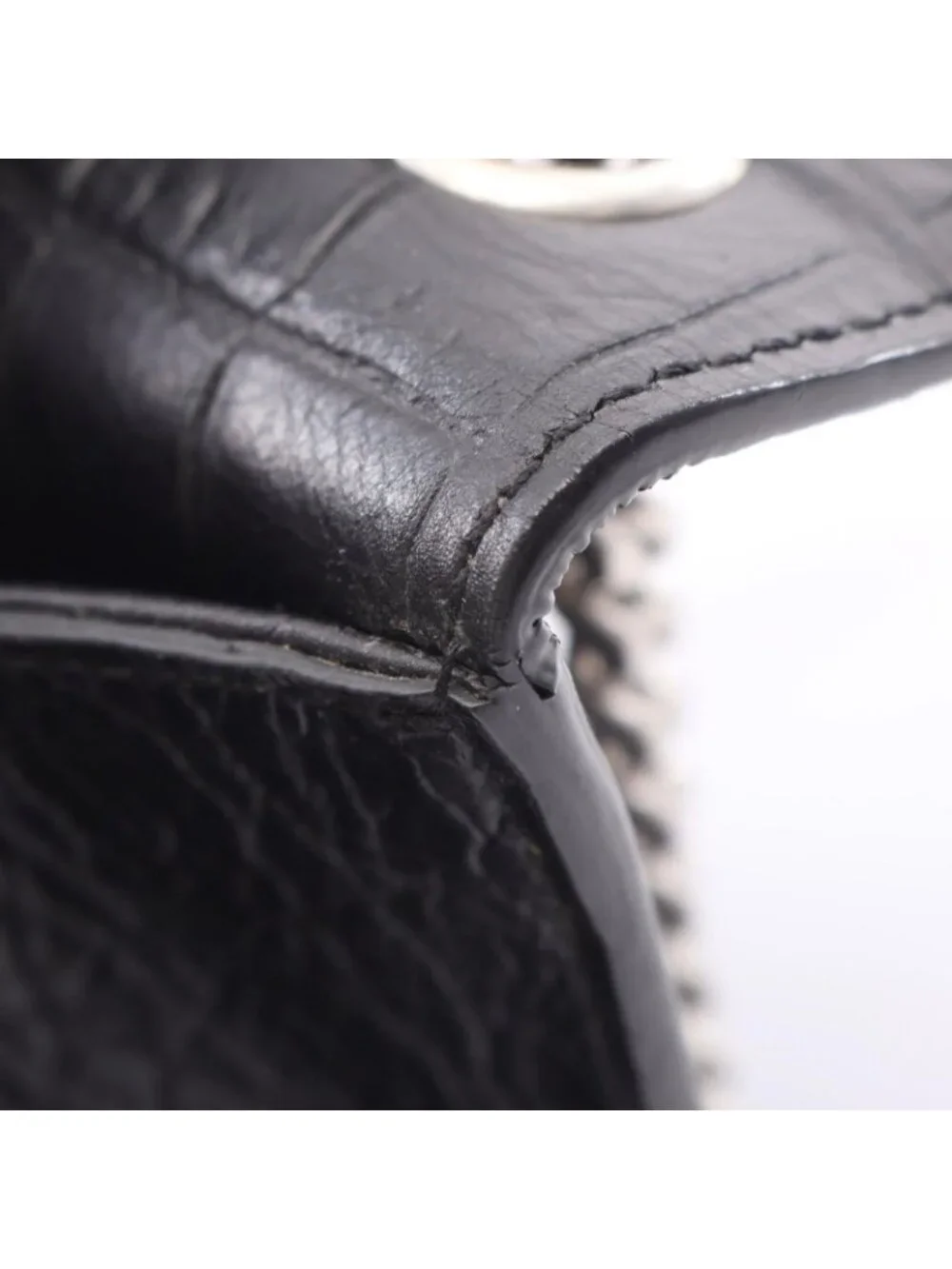 Saint Laurent Paris Shoulder Bag Kate Monogram Croco